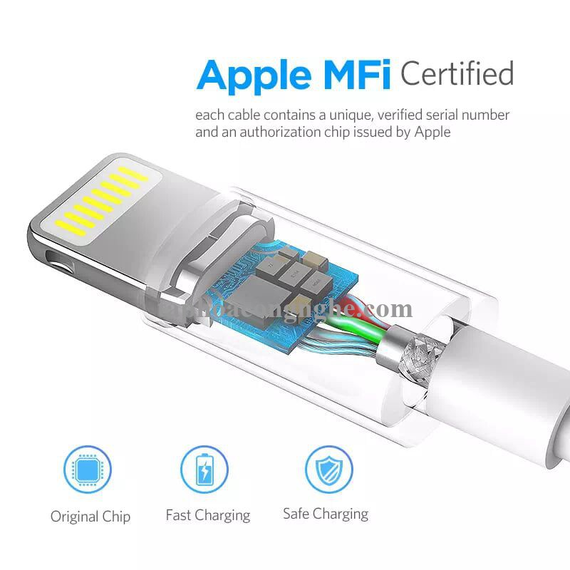 Ugreen 10469 0.5M màu Đen ABS Cáp Lightning sạc + truyền dữ liệu cho iPhone US155 30010469